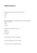 NUR170 Exam 4 Questions with Correct Answers