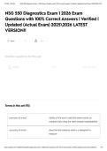 NSG 550 Diagnostics Exam 1 2026 Exam Questions with 100&percnt; Correct Answers &vert; Verified &vert; Updated &lpar;Actual Exam&rpar; 20252026 LATEST VERSION&excl;&excl;