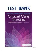 Critical Care Nursing Test Bank 8th Edition &vert; Urden&comma; Stacy & Lough