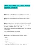CERAD FINAL PAPER 2026 QUESTIONS WITH ANSWERS GRADED A&plus;