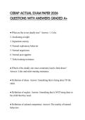 CERAP ACTUAL EXAM PAPER 2026 QUESTIONS WITH ANSWERS GRADED A&plus;