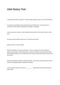 Utah Notary Test Questions with Complete and Correct Answers