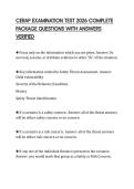 CERAP EXAMINATION TEST 2026 COMPLETE PACKAGE QUESTIONS WITH ANSWERS VERIFIED