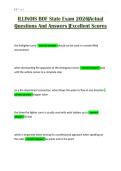 ILLINOIS BOF State Exam 2026&vert;Actual Questions And Answers