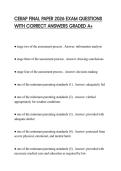 CERAP FINAL PAPER 2026 EXAM QUESTIONS WITH CORRECT ANSWERS GRADED A&plus;
