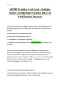 NREMT Practice Test Bank - Multiple Choice 2026&vert;Comprehensive Q&A For Certification Success