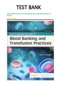 Blood Banking & Transfusion Practices Test Bank 5th Edition