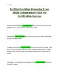 Certified Lactation Counselor Exam 2026&vert; Comprehensive Q&A For Certification Success