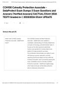 COH100 Cohesity Protection Associate - DataProtect Exam Dumps &vert;&vert; Exam Questions and Answers &lpar;Verified Answers&rpar; &vert;&vert;ACTUAL EXAM 2026 TEST&excl;&excl; Graded A&plus; &vert; 2025&vert;2026 EXAM UPDATE