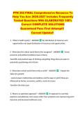 PPN 302 FINAL Comprehensive Resource To  Help You Ace 2026-2027 Includes Frequently  Tested Questions With ELABORATED 100&percnt;  Correct COMPLETE SOLUTIONS  Guaranteed Pass First Attempt&excl;&excl;  Current Update&excl;&excl;