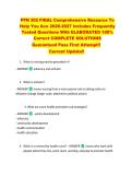PPN 302 FINAL Comprehensive Resource To  Help You Ace 2026-2027 Includes Frequently  Tested Questions With ELABORATED 100&percnt;  Correct COMPLETE SOLUTIONS  Guaranteed Pass First Attempt&excl;&excl;  Current Update&excl;&excl;