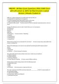 NREMR - Written Exam Questions &lpar;WSU EMR Class&rpar; with all Correct & 100&percnt; Verified Answers &vert;Latest Version &vert;Already Graded A&plus;