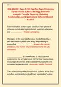 UNA MBA 601 Exam 1 2026 &vert;&vert;Verified Exam&excl;&excl; Featuring  Topics such as Business Strategy&comma; Economic  Analysis&comma; Financial Reporting&comma; Marketing  Fundamentals&comma; and Organizational Behavior&vert;&vert;Newest  Exam&excl;&excl;&excl;
