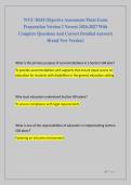 WGU D635 Objective Assessment Final Exam  Preparation Version 2 Newest 2026-2027 With  Complete Questions And Correct Detailed Answers&vert;  Brand New Version&excl; 