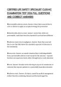 CERTIFIED LIFE SAFETY SPECIALIST CLSS-HC EXAMINATION TEST 2026 FULL QUESTIONS AND CORRECT ANSWERS