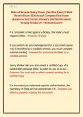 State of Nevada Notary Exam&comma; &vert;&vert;Verified Exam&excl;&excl;&excl; Most  Recent Exam 2026 Actual Complete Real Exam  Questions And Correct Answers &lpar;Verified Answers&rpar;  Already Graded A&plus; &sol; Newest Exam&excl;&excl;&excl; 