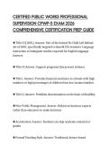CERTIFIED PUBLIC WORKS PROFESSIONAL SUPERVISION CPWP-S EXAM 2026 COMPREHENSIVE CERTIFICATION PREP GUIDE