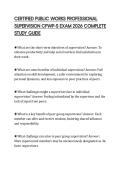 CERTIFIED PUBLIC WORKS PROFESSIONAL SUPERVISION CPWP-S EXAM 2026 COMPLETE STUDY GUIDE