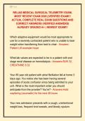 RELIAS MEDICAL SURGICAL TELEMETRY EXAM&comma;  MOST RECENT EXAM 2026 &vert;&vert;VERIFIED EXAM&excl;&excl;&excl;  ACTUAL COMPLETE REAL EXAM QUESTIONS AND  CORRECT ANSWERS &lpar;VERIFIED ANSWERS&rpar;  ALREADY GRADED A&plus; &vert; NEWEST EXAM&excl;&excl;&excl;