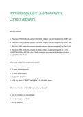 Immunology Quiz Questions With Correct Answers&period;