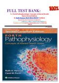 FULL TEST BANK&colon; For Porth Pathophysiology&colon; Concepts of Altered Health States Second Edition by Ruth Hannon BScN MHA MSFNP &lpar;Author&rpar;  Questions And Answers Graded A&plus;