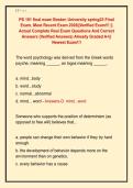 PS 101 final exam Boston University spring23 Final  Exam&comma; Most Recent Exam 2026&vert;&vert;Verified Exam&excl;&excl;&excl; &vert;&vert;  Actual Complete Real Exam Questions And Correct  Answers &lpar;Verified Answers&rpar; Already Graded A&plus;&vert;&vert;  Newest Exam&excl;&excl;&excl;