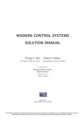 Modern Control Systems 14th Edition Richard C&period; Dorf Robert H&period; Bishop Solution Manual Package with Solution 2025&sol; 2026 Complete Control Engineering Study Resource