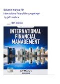 Solution Manual For International Financial Management 14th Edition by Jeff Madura&vert; All Chapters 1-21&vert; Latest Version