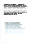 PSI National Home Inspector Module 1 Exam 1 Exam Prep Florida NHIE Whole Package with Solution 2025&sol; 2026 Complete Home Inspection Certification Study Resource