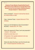 Asbestos Project Monitor Exam&vert;&vert;Verified Exam&excl;&excl;&excl;&comma;  Most Recent Exam 2026 Actual Complete Real Exam  Questions And Correct Answers &lpar;Verified Answers&rpar;  Already Graded A&plus; &sol; Newest Exam&excl;&excl;&excl;
