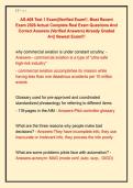 AS-408 Test 1 Exam&vert;&vert;Verified Exam&excl;&excl;&comma; Most Recent  Exam 2026 Actual Complete Real Exam Questions And  Correct Answers &lpar;Verified Answers&rpar; Already Graded  A&plus;&vert;&vert; Newest Exam&excl;&excl;&excl;
