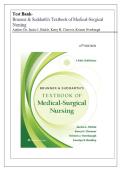 Test Bank for Brunner and Suddarth's Textbook of Medical-Surgical Nursing&comma; 16th Edition by Janice L Hinkle&comma; Kerry H&period; Cheever&vert; Latest 2026