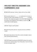 WGU D027 OBJECTIVE ASSESSMENT 2026 COMPREHENSIVE EXAM