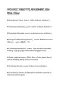 WGU D027 OBJECTIVE ASSESSMENT 2026 FINAL EXAM