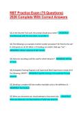RBT Practice Exam &lpar;75 Questions&rpar; 2026 Complete With Correct Answers
