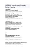AGEC 340 Exam 3 Notes  Strategic Market Planning Questions & Answers 2025&sol;2026