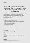WGU D488 Cybersecurity Architecture & Engineering Objective Assessment &ndash; Latest Exam