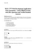 WGU C777 Web Development Applications Post-Assessment &ndash; Latest Official Version with 200&plus; Questions and Verified Detailed Answers&period;pdf