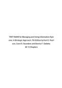 TEST BANK FOR MANAGING AND USING INFORMATION SYSTEMS&semi; A STRATEGIC APPROACH&comma; EXAM LATEST VERSION 2024 ACTUAL EXAM&semi; COMPLETE 100 REAL EXAM QUESTIONS AND CORRECT DETAILED ANSWERS &lpar;VERIFIED ANSWERS&rpar; &semi;ALREADY GRADED A&plus;