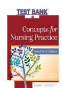 Test Bank for Concepts for Nursing Practice &lpar;4th Edition&comma; Jean Giddens&rpar; &vert; Complete Chapter-by-Chapter Q&A &vert; 2025