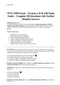 WGU D204 Exam &ndash; Versions A & B with Study Guide &ndash; Complete 350 Questions with Verified Detailed Answers&period;pdf