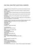EAS FINAL EXAM PREP QUESTIONS & ANSWERS