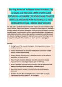 Nursing Research Evidence - NURSING RESEARCH EXAM STUDY GUIDE 2025&sol;2026 ACCURATE QUESTIONS AND CORRECT DETAILED ANSWERS WITH RATIONALES &vert;&vert; 100&percnt; GUARANTEED PASS <BRAND NEW VERSION>