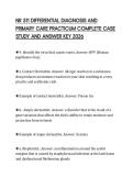 NR 511 DIFFERENTIAL DIAGNOSIS AND PRIMARY CARE PRACTICUM COMPLETE CASE STUDY AND ANSWER KEY 2026
