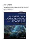 Test Bank For Business Data Communications and Networking 14th Edition by Jerry FitzGerald&vert; All Chapters 1-12&vert; Latest 2026