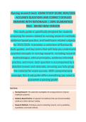 Nursing Research Test 1 - NURSING RESEARCH EXAM STUDY GUIDE 2025&sol;2026 ACCURATE QUESTIONS AND CORRECT DETAILED ANSWERS WITH RATIONALES &vert;&vert; 100&percnt; GUARANTEED PASS <BRAND NEW VERSION>