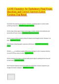 AAMI Chemistry for Embalmers Final Exam Questions and Correct Answers Latest Versions Top Rated 