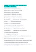 Anatomy SCI220 Final &vert;&vert; QUESTIONS WITH A&plus; ACCURACY ANSWERS&excl;&excl;