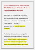 NFPA 10 Final Exam Version 2 Preparation Newest  2026-2027 With Complete 100 Questions And Correct  Detailed Answers&vert; Brand New Version&excl;