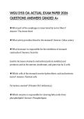 WGU D115 OA ACTUAL EXAM PAPER 2026 QUESTIONS ANSWERS GRADED A&plus;